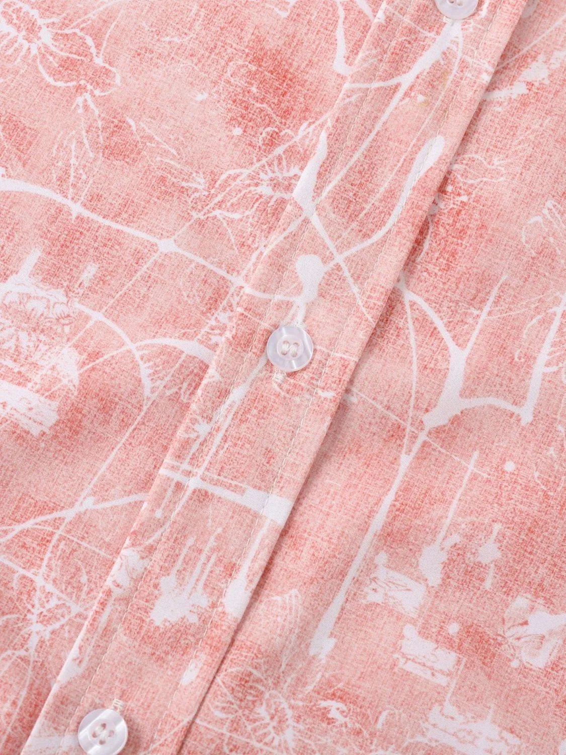 Men's Printed Short Sleeve Button Down Shirt - Tigbul's Variety Fashion Shop