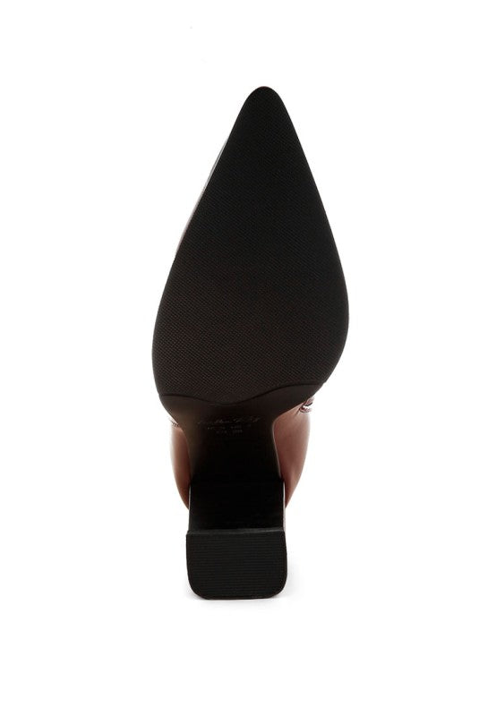 Hatter Pointed Toe Faux Leather Boots - Tigbul's Variety Fashion Shop