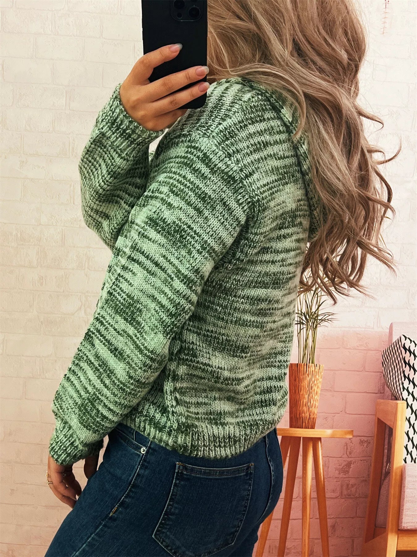 Multi-Colored Knit Button-Down Cardigan - Tigbul's Variety Fashion Shop