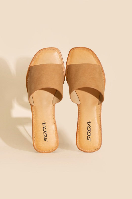 Airway-S Flat Slides - Tigbul's Variety Fashion Shop