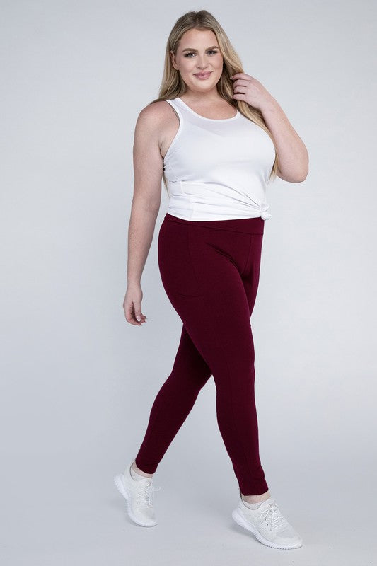 Plus Everyday Leggings with Pockets - Tigbul's Variety Fashion Shop