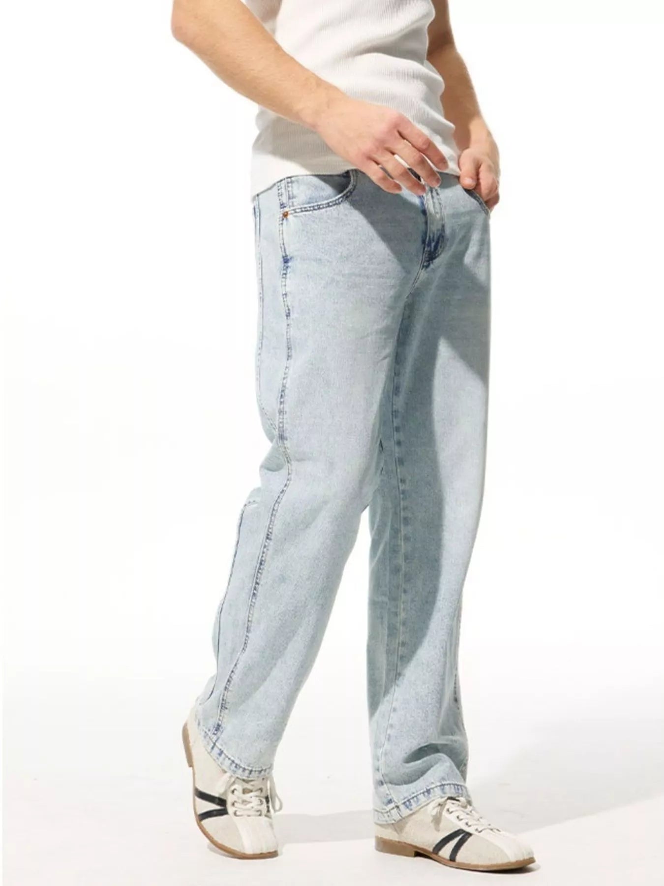 Men's Wide Leg Jeans - Tigbul's Variety Fashion Shop