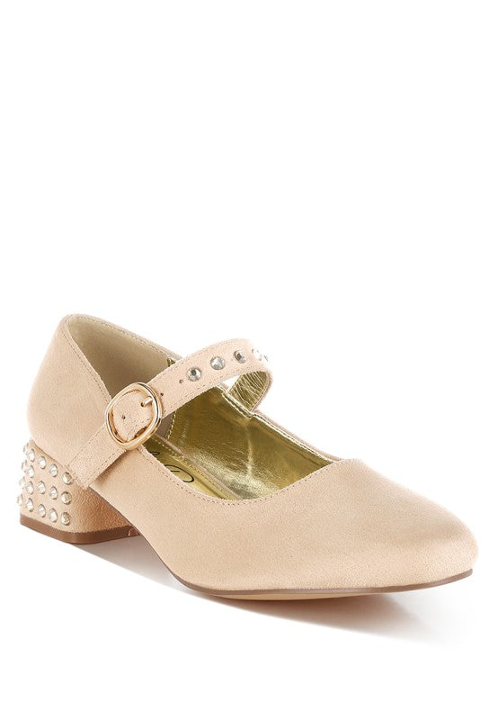 Sima Studded Mary Jane Pumps - Tigbul's Variety Fashion Shop