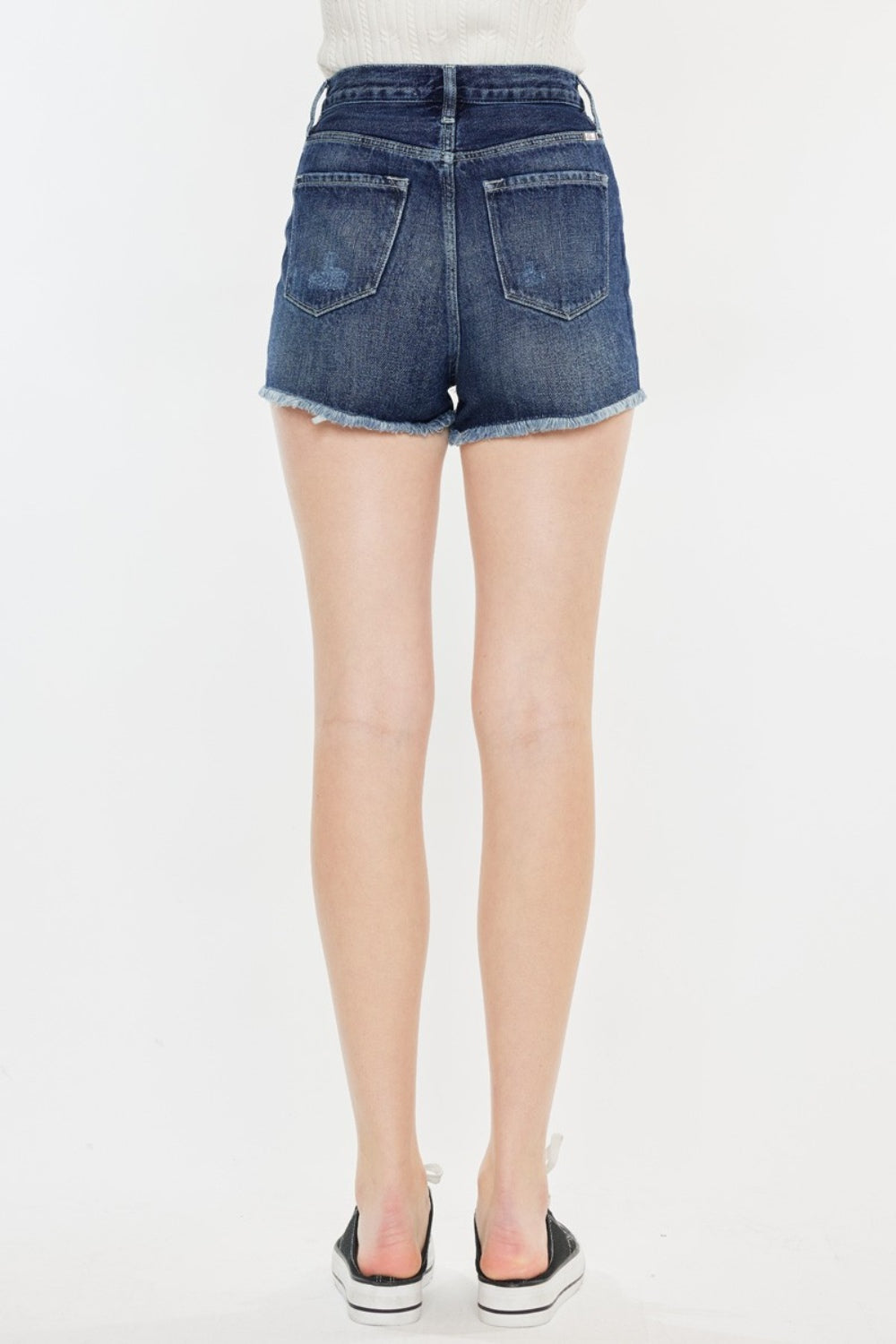 Kancan Raw Hem Button Fly Denim Shorts - Tigbul's Variety Fashion Shop