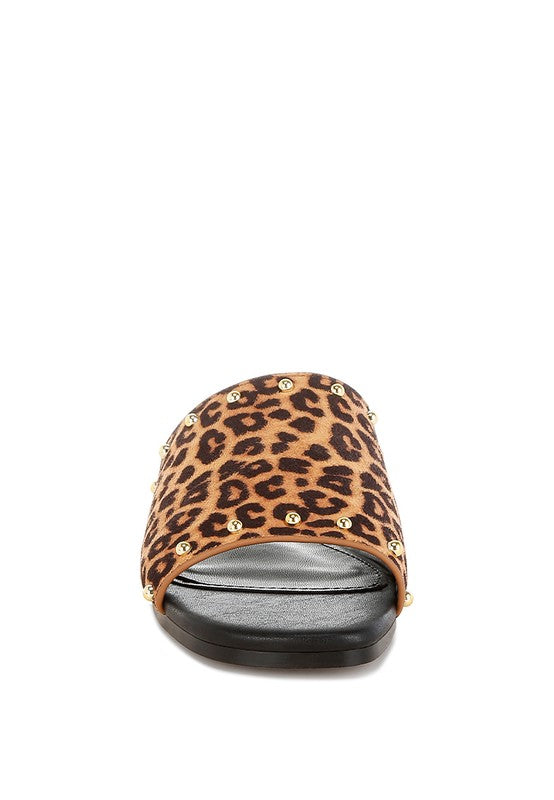 Hilsa Leopard Print Slip-On Flats - Tigbul's Variety Fashion Shop