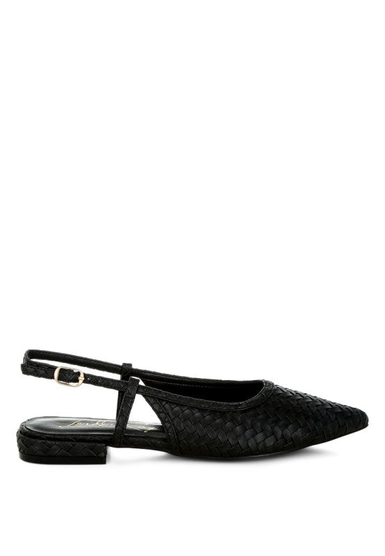 Kurina Woven Slingback Sandals - Tigbul's Variety Fashion Shop