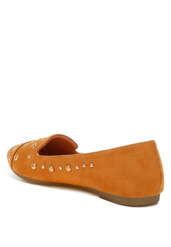 Olesia Stud Emebllished Ballet Flats - Tigbul's Variety Fashion Shop