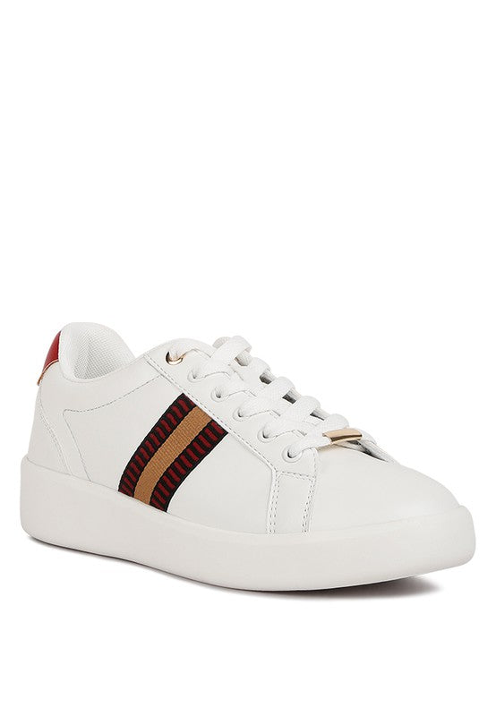 Loyalty Embroidery Detail Sneakers - Tigbul's Variety Fashion Shop