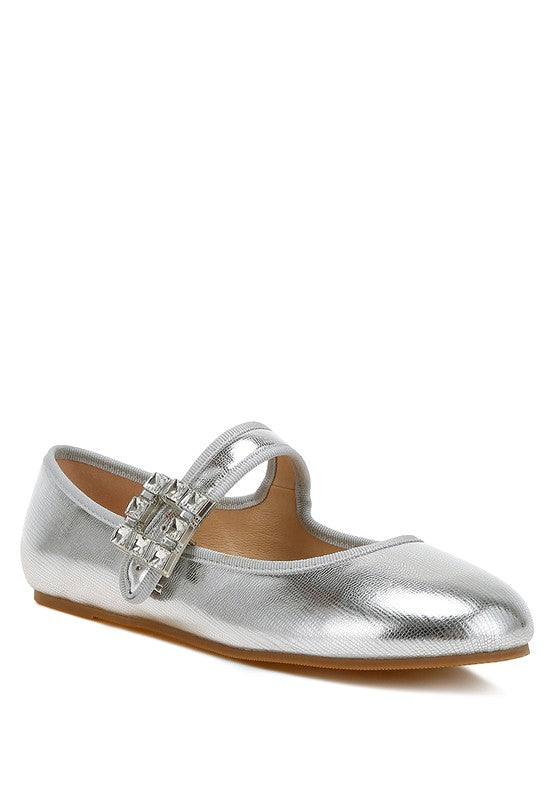 Upstage Brooch Mary Jane Sandals - Tigbul's Variety Fashion Shop