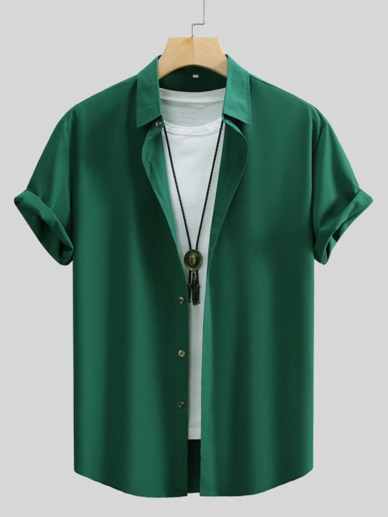 Men's Button Up Short Sleeve Shirt - Tigbul's Variety Fashion Shop