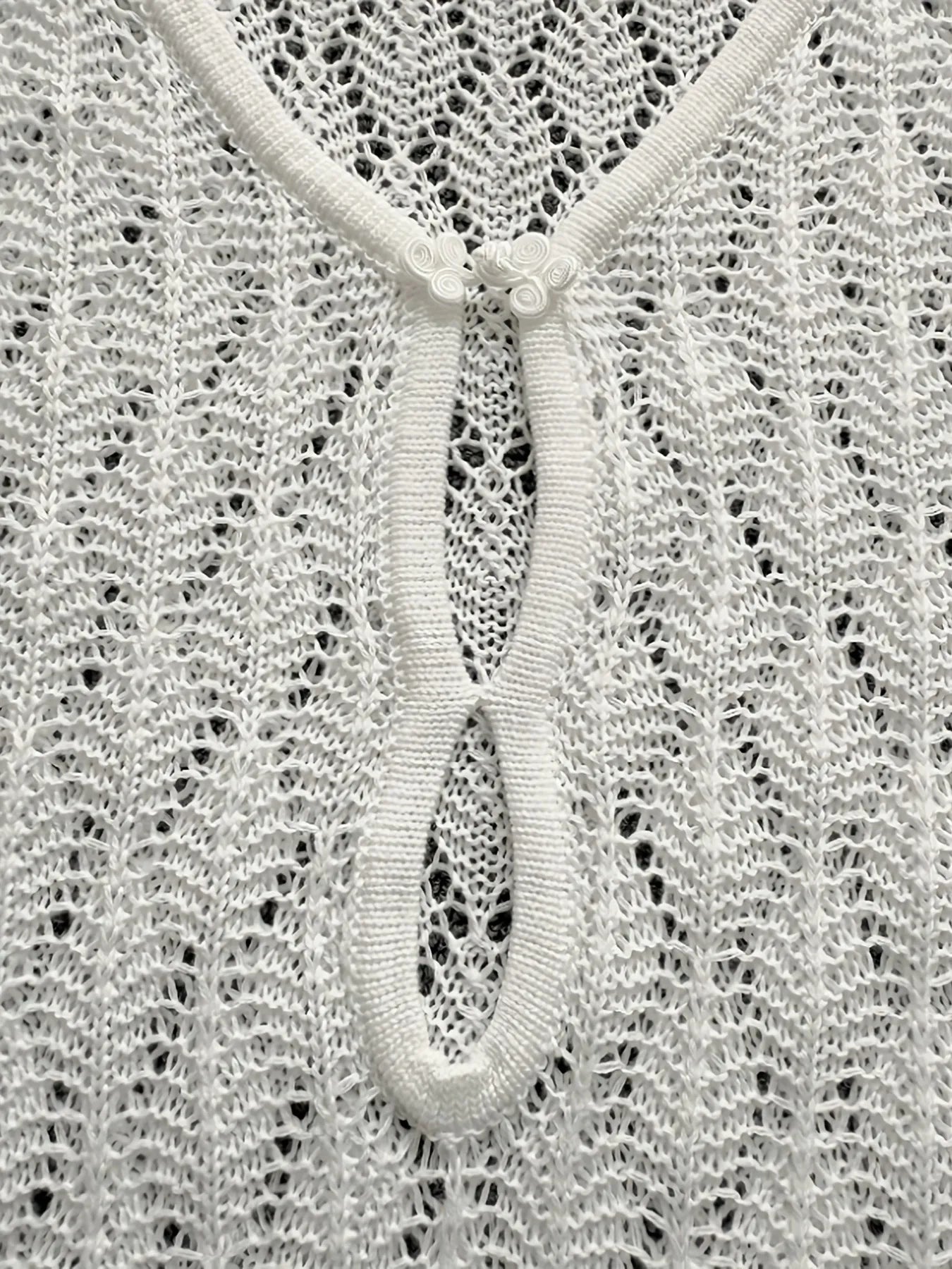 Openwork Long Sleeve Knit Dress - Tigbul's Variety Fashion Shop