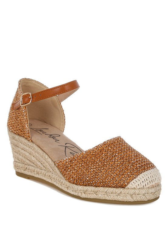 Kalista Raffia Woven Wedge Sandals - Tigbul's Variety Fashion Shop