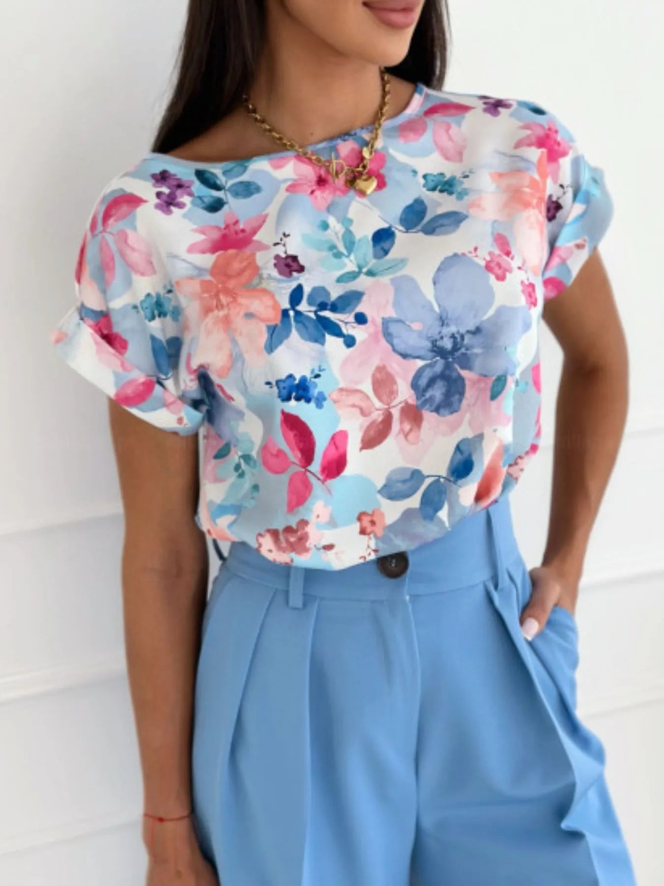 Classic Rolled Sleeve T-Shirt - Tigbul's Variety Fashion Shop