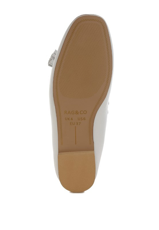 Philoha Studs & Tassels Detail Flat Loafers - Tigbul's Variety Fashion Shop