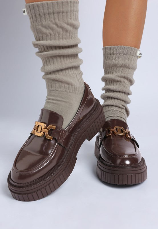 Grosbeak Horsebit Chunky Loafers - Tigbul's Variety Fashion Shop