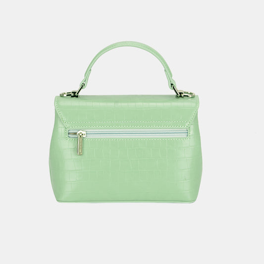 David Jones Texture PU Leather Handbag - Tigbul's Variety Fashion Shop