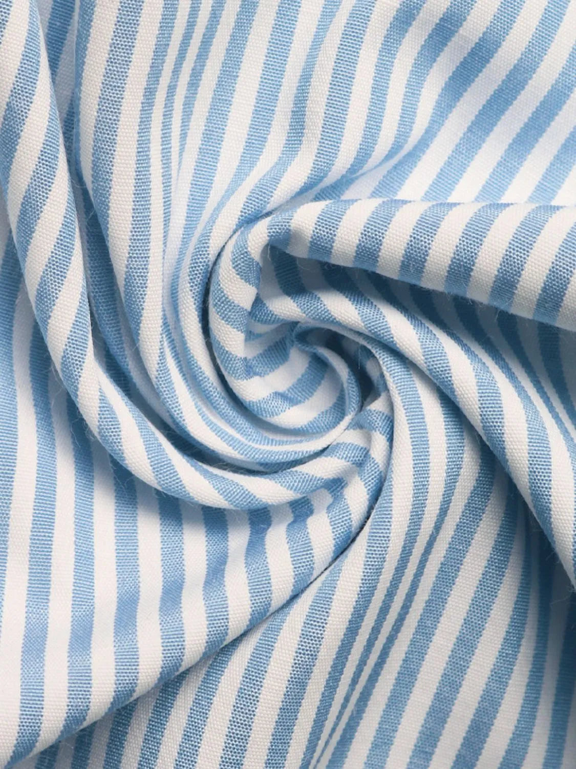 Blue Drawstring Striped Wide Leg Cargo Pants - Tigbul's Variety Fashion Shop