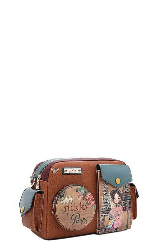 Nicole Lee USA Multi Pocket Messenger Bag - Tigbul's Variety Fashion Shop