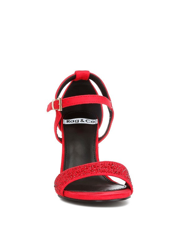 Navoli Rhinestones Embellished Sandals - Tigbul's Variety Fashion Shop