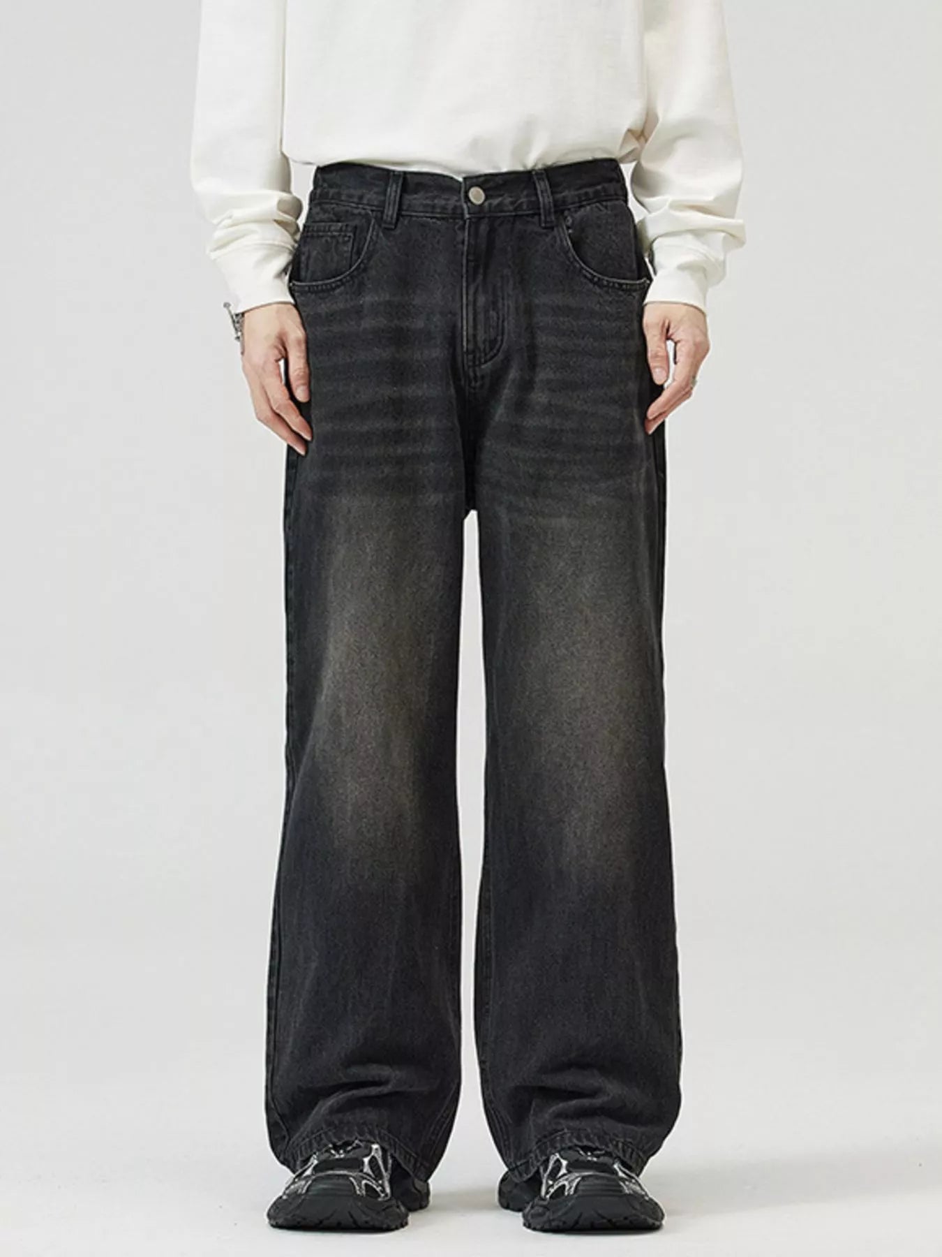 Men's Full Size Wide-Leg Jeans Plus Size - Tigbul's Variety Fashion Shop