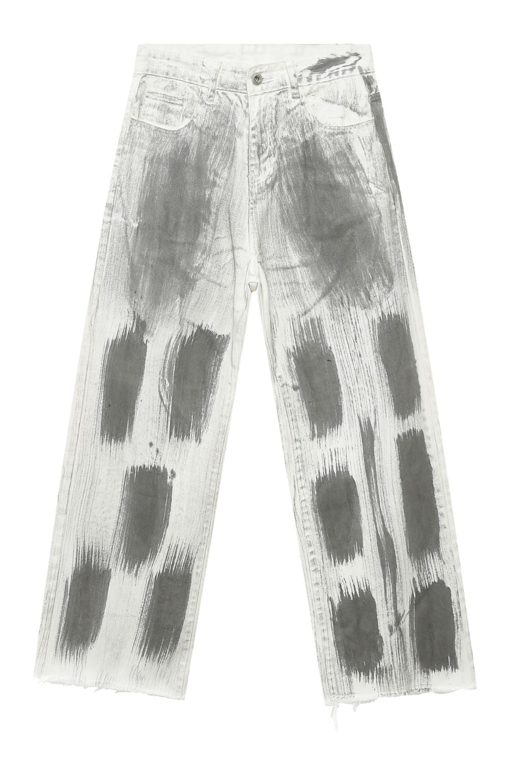 Men's Contrast Loose Jeans - Tigbul's Variety Fashion Shop