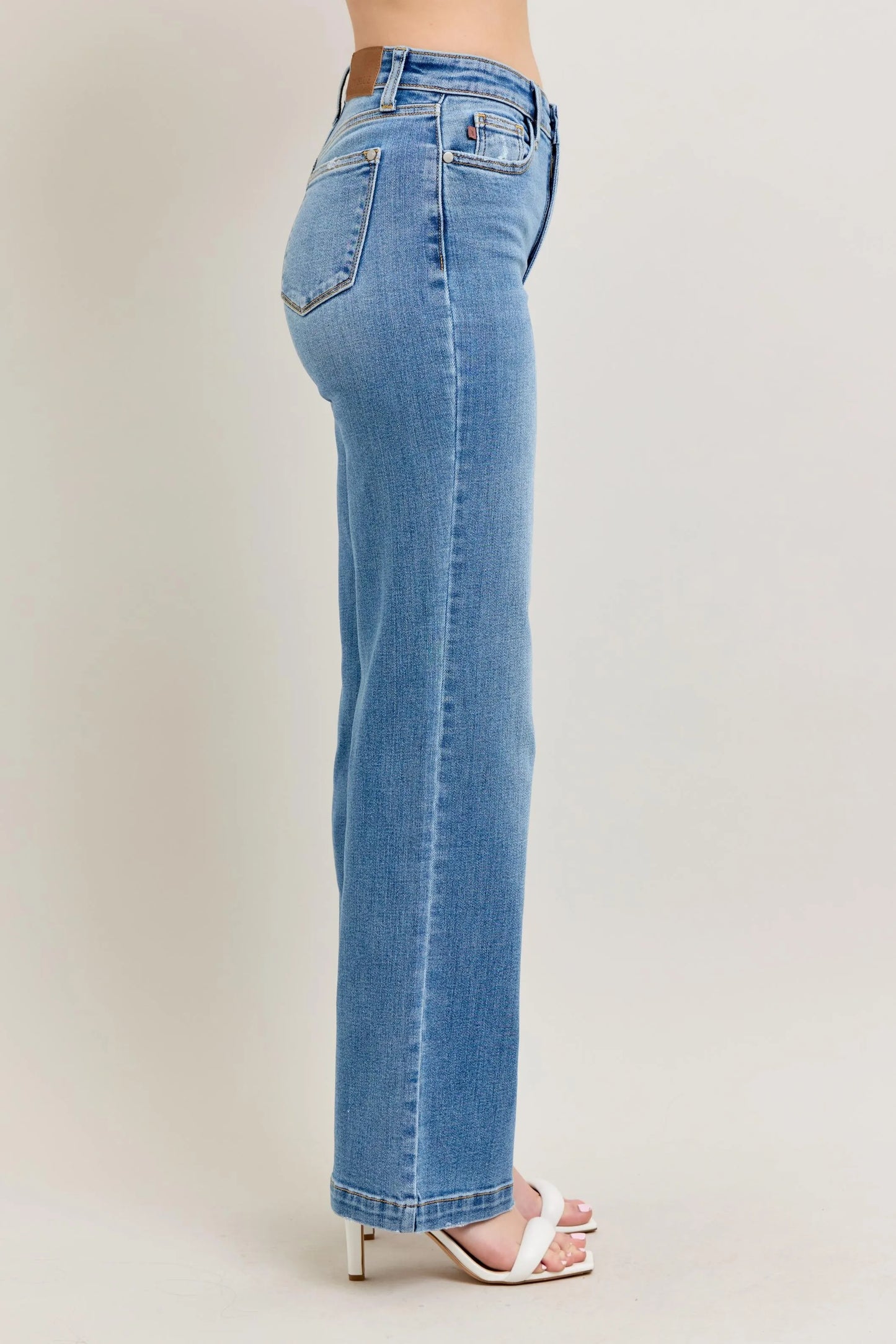 Judy Blue Full Size High Waist Straight Jeans Plus Size - Tigbul's Variety Fashion Shop