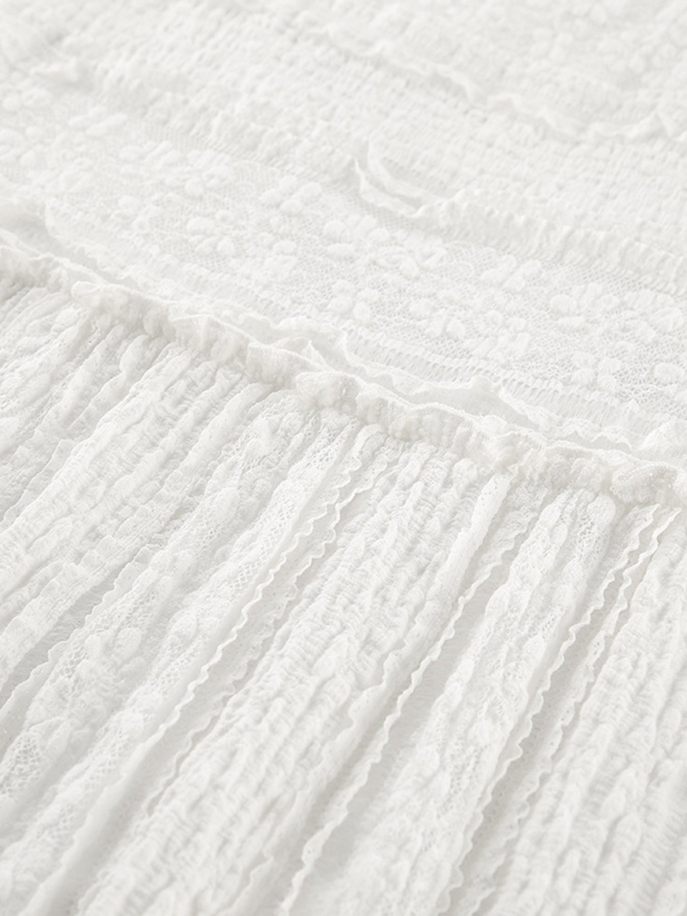 Women's White Lace Tiered Maxi Skirt - Tigbul's Variety Fashion Shop