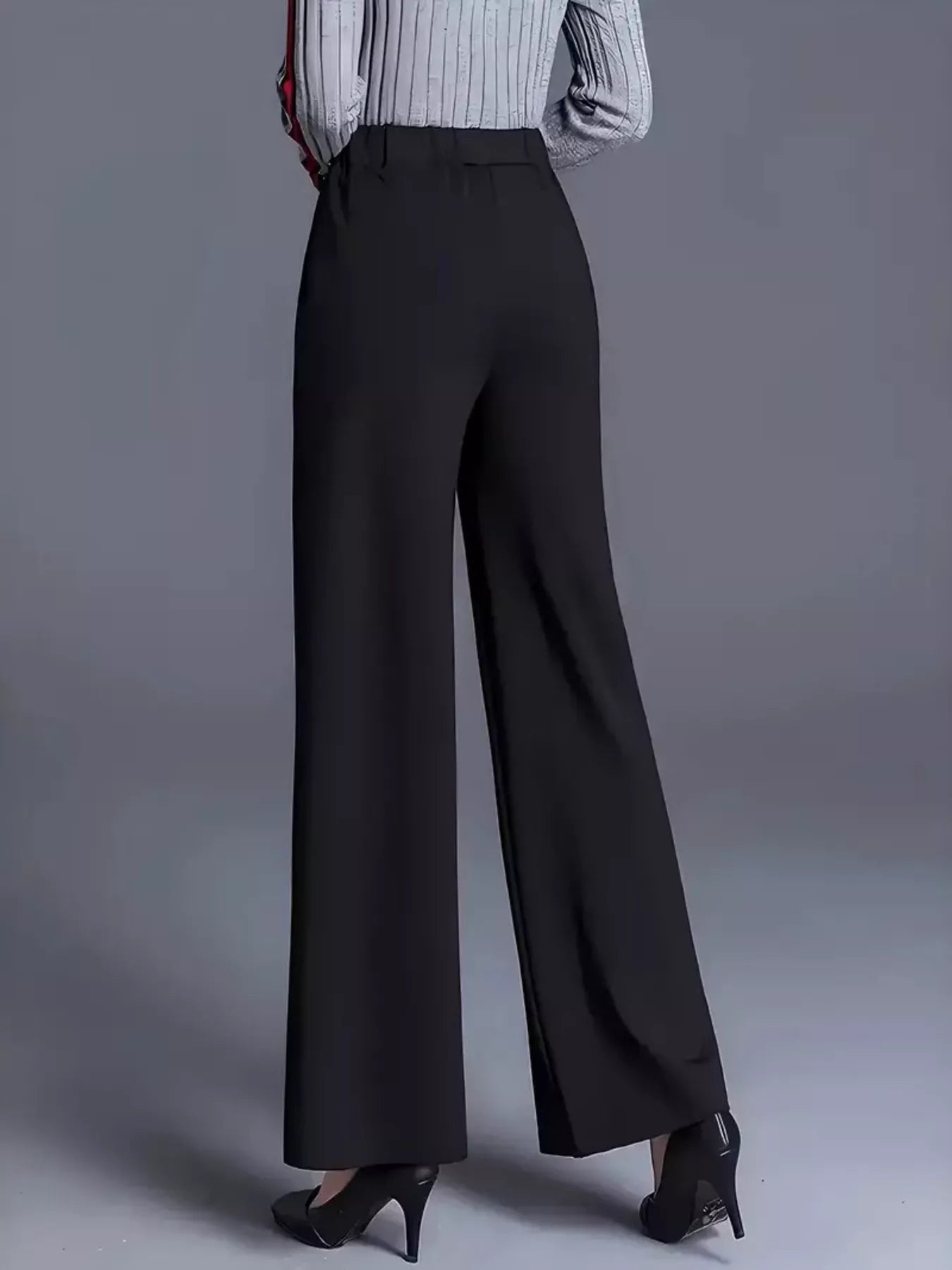 High-Waisted Wide Leg Pants - Tigbul's Variety Fashion Shop