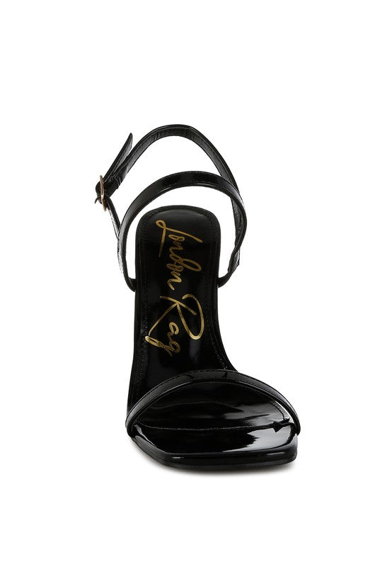 Ladra Fantasy Wedge 3.5" Heel Black Sandals - Tigbul's Variety Fashion Shop