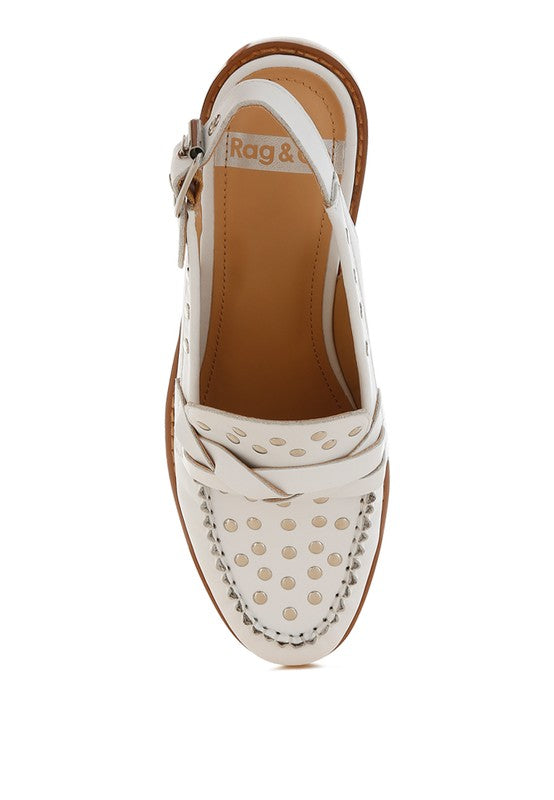 Remykin Braided Penny Strap Loafers - Tigbul's Variety Fashion Shop