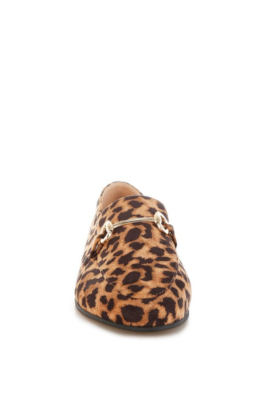Noltas Horsebit Embellished Flat Loafers - Tigbul's Variety Fashion Shop