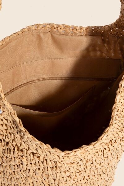 Intricate Braided Hobo Shoulder Bag - Tigbul's Variety Fashion Shop