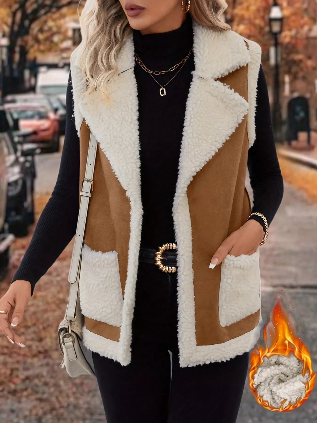 Open Front Vest Coat with Pockets - Tigbul's Variety Fashion Shop