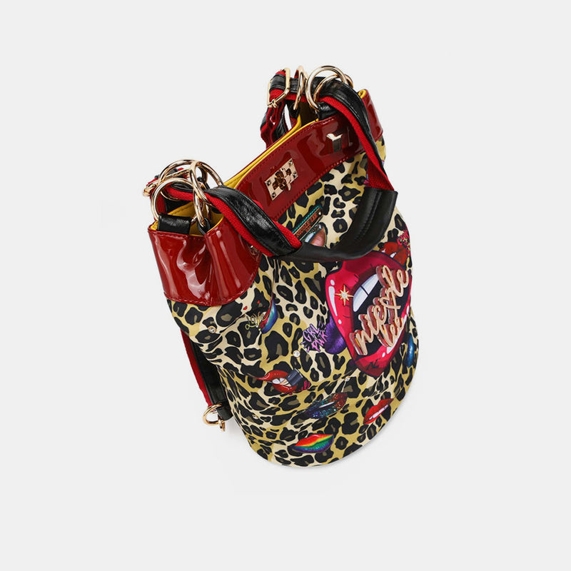 Nicole Lee USA Nylon Multifunctional Bucket Backpack - Tigbul's Variety Fashion Shop
