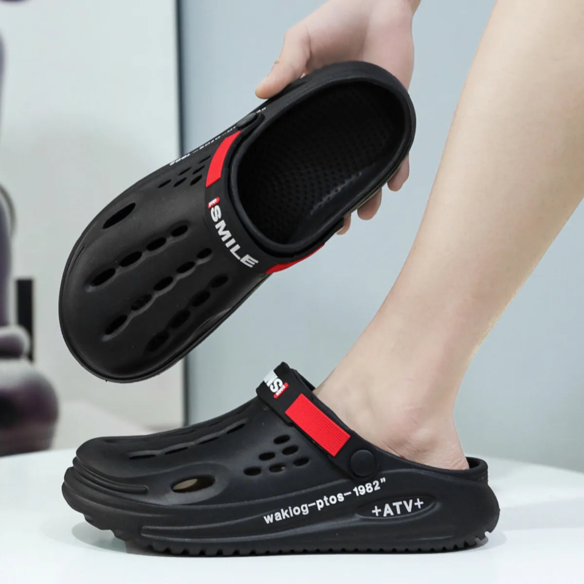 Men's Comfort Sandals with Ventilation Holes - Tigbul's Variety Fashion Shop