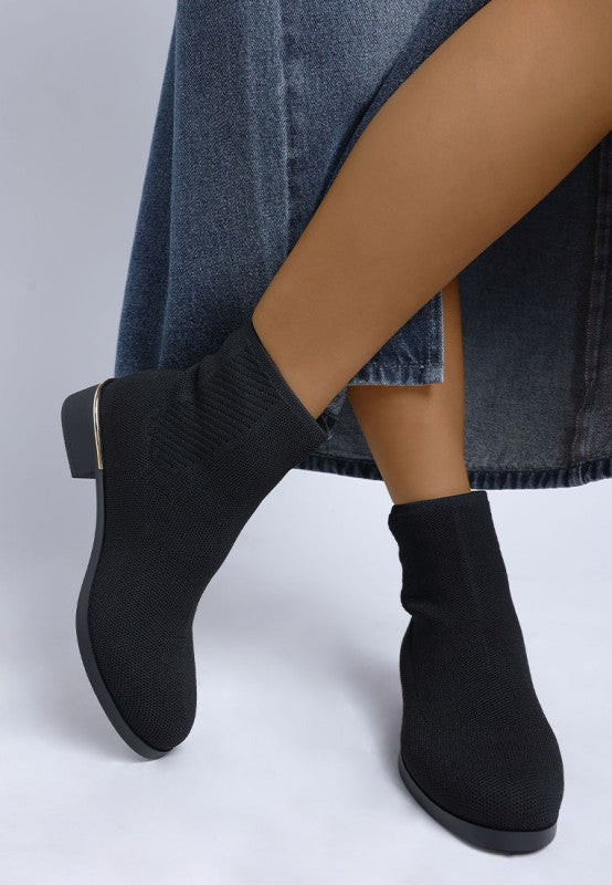 Rosamund Knitted Sock Boots - Tigbul's Variety Fashion Shop