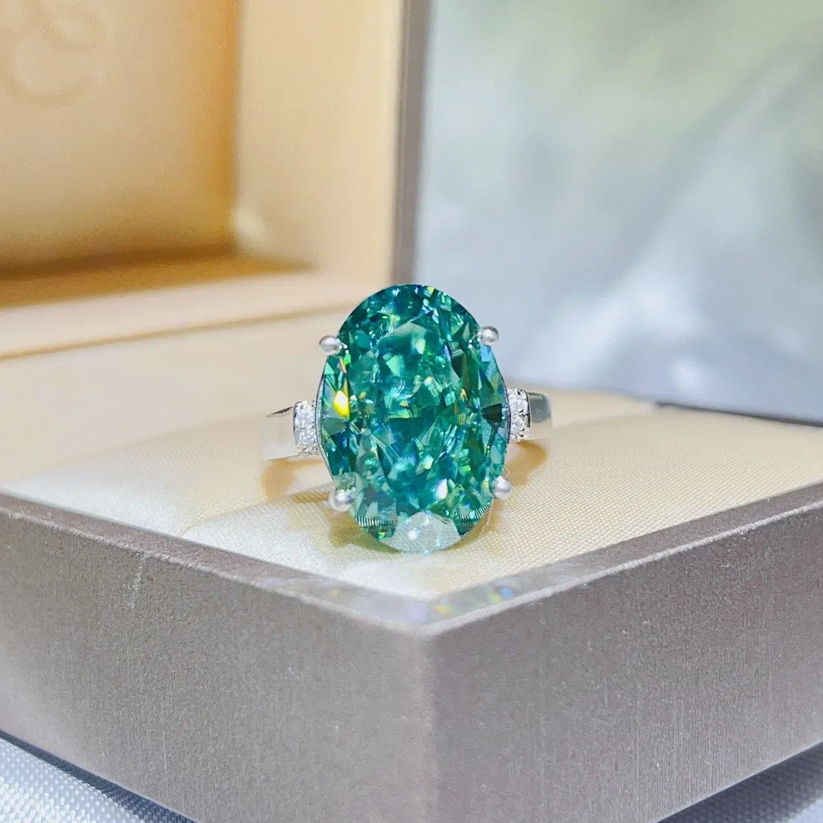 5 Carat Moissanite 925 Sterling Silver Ring - Tigbul's Variety Fashion Shop