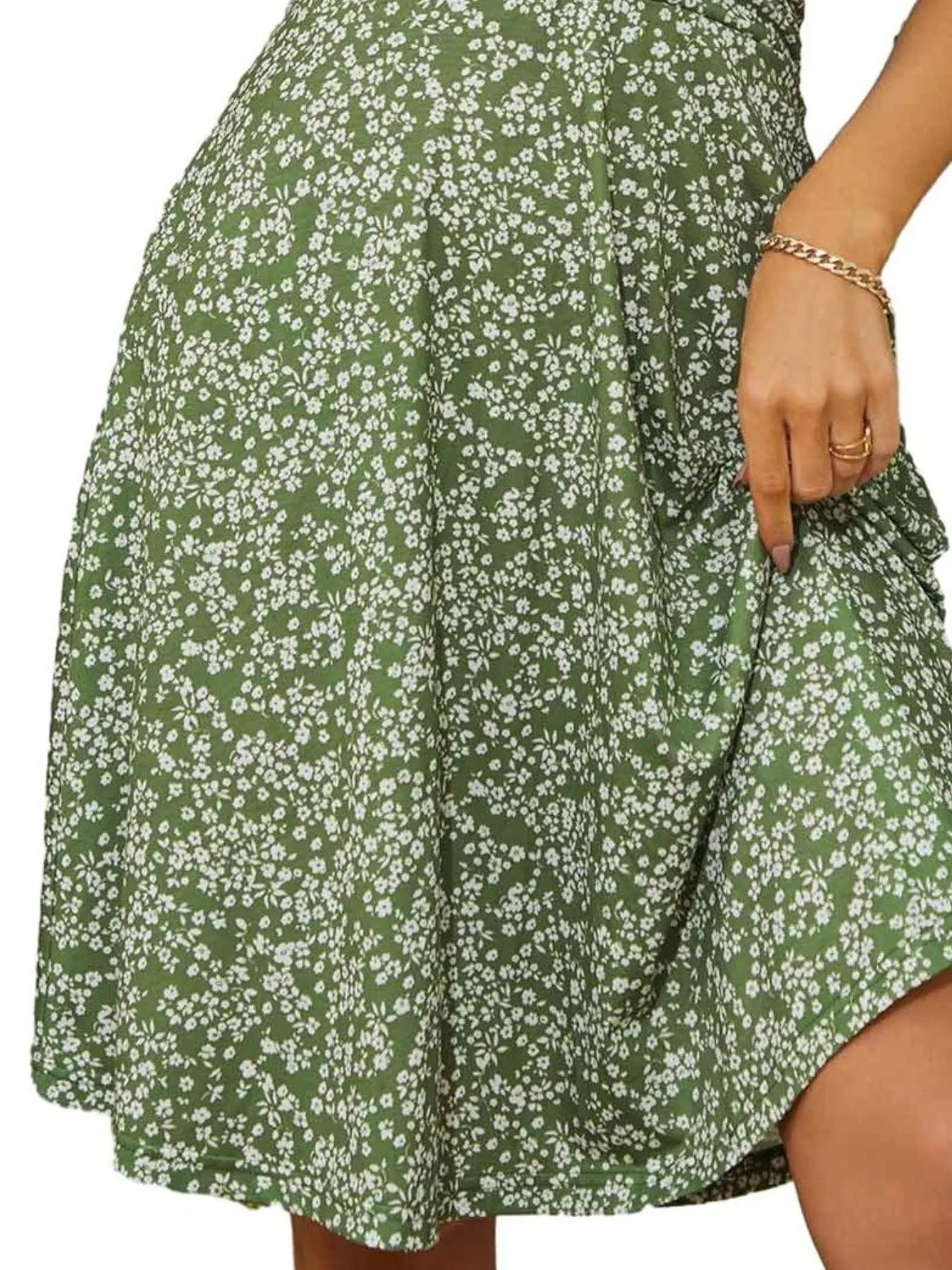 Printed Halter Neck Dress - Tigbul's Variety Fashion Shop
