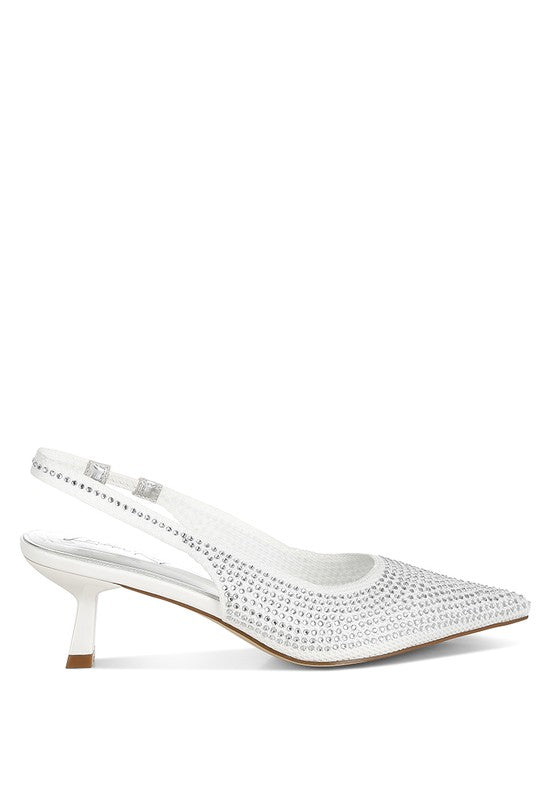 Julep Flyknit Rhinestone Slingback Sandals - Tigbul's Variety Fashion Shop
