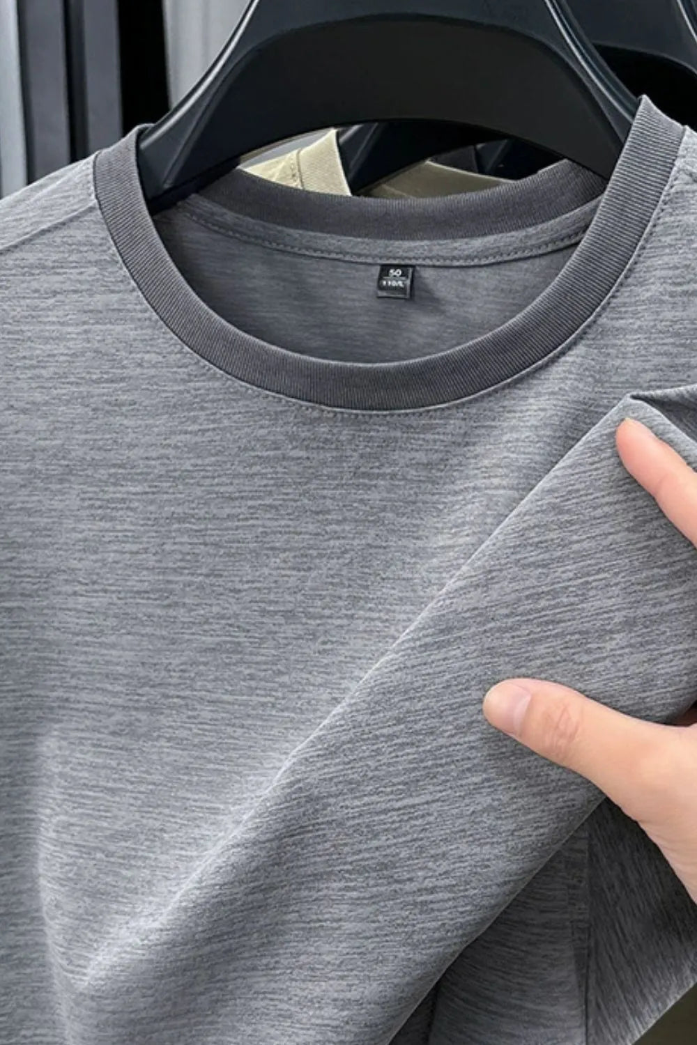 Men's Plus Size Round Neck Short Sleeve T-Shirt - Tigbul's Variety Fashion Shop