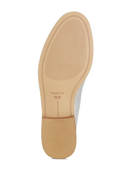 Corleone Pleather Stacked Heel Loafers - Tigbul's Variety Fashion Shop