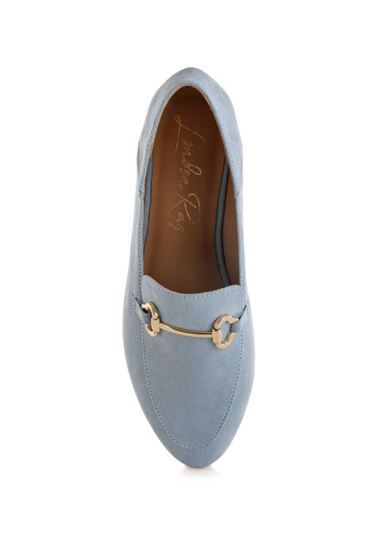 Noltas Horsebit Embellished Flat Loafers - Tigbul's Variety Fashion Shop