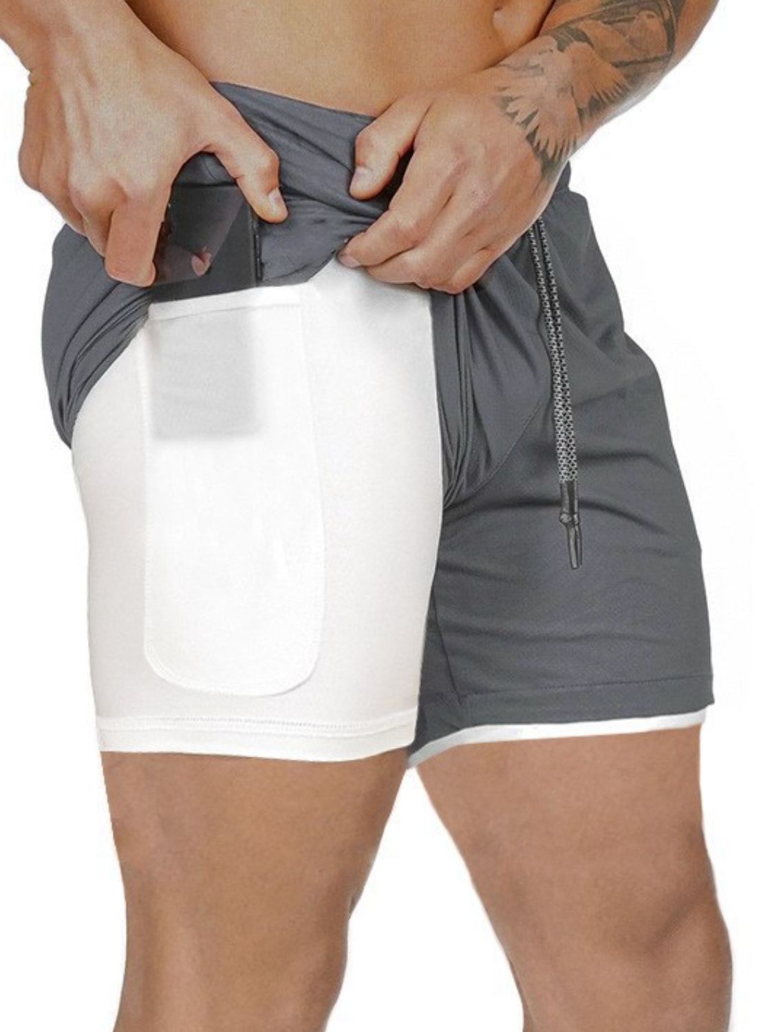 Men's Plus Size Drawstring Active Shorts - Tigbul's Variety Fashion Shop