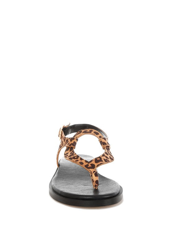 Venusa Leopard Print Buckled Flats - Tigbul's Variety Fashion Shop
