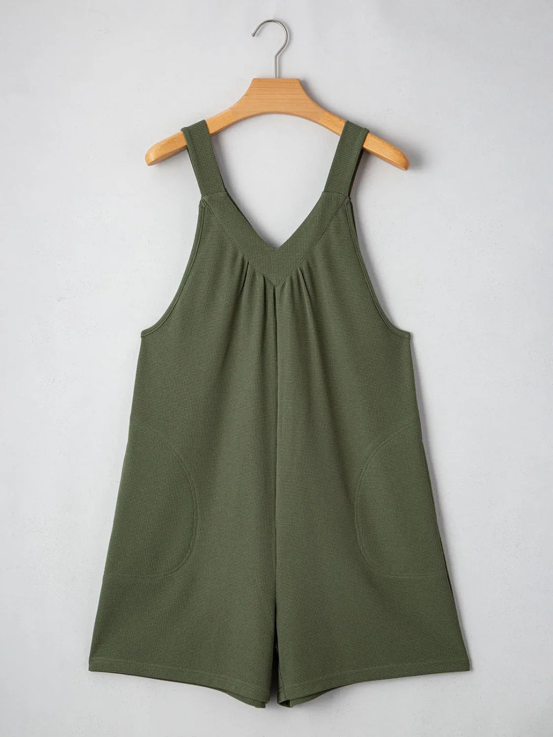 V-Neck Wide Strap Romper - Tigbul's Variety Fashion Shop