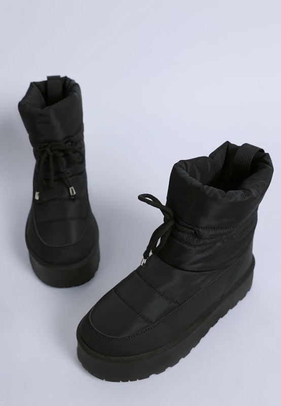 Pacos High Ankle Chunky Snow Boots - Tigbul's Variety Fashion Shop