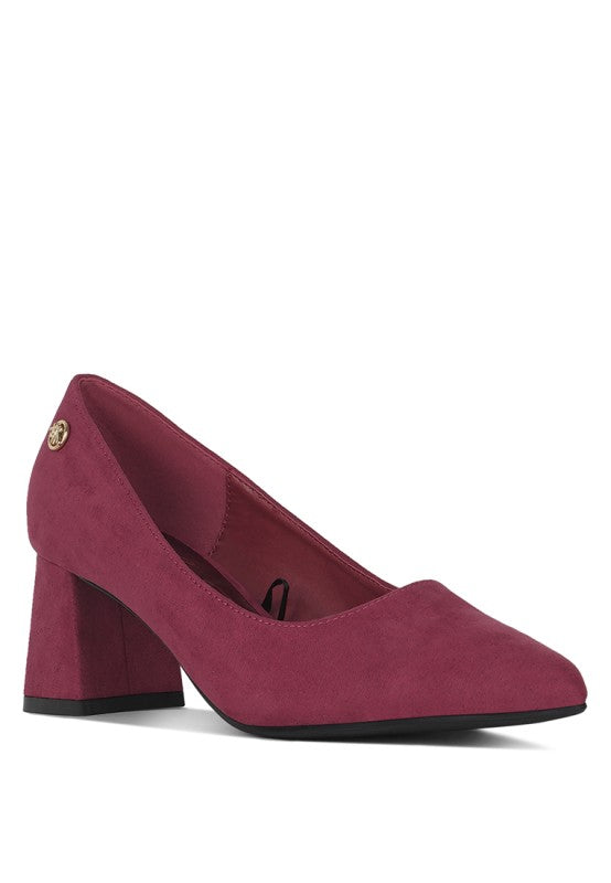 Malai Block Heel Pumps - Tigbul's Variety Fashion Shop