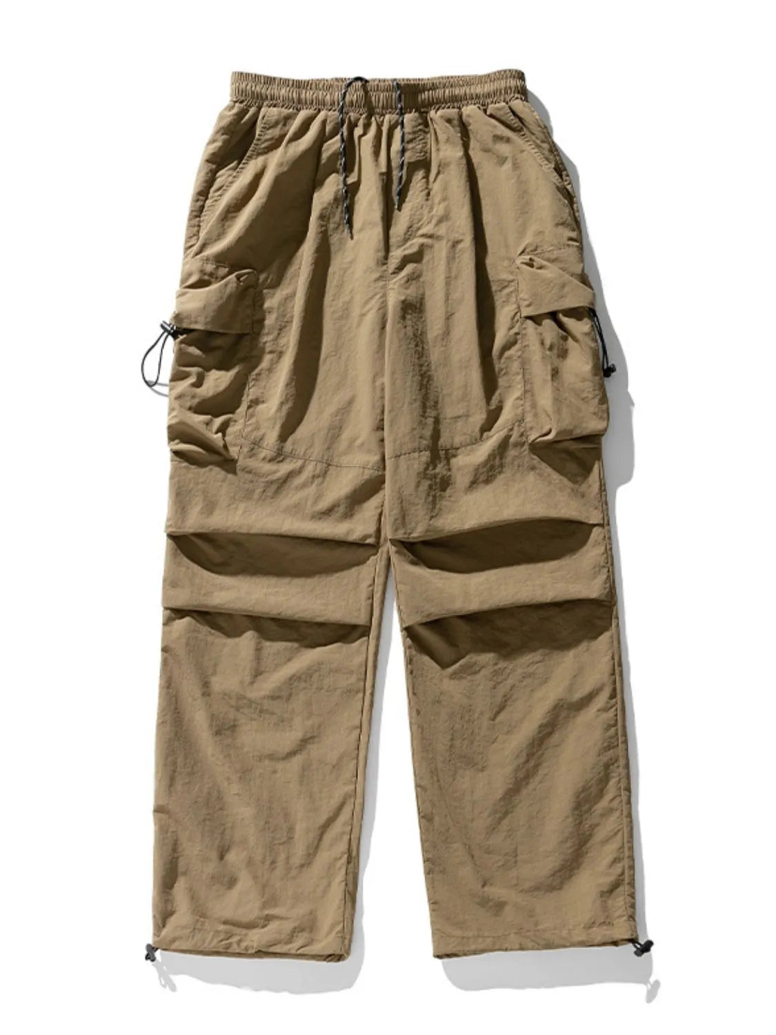 Men's Plus Size Elastic Waist Pants with Pockets - Tigbul's Variety Fashion Shop