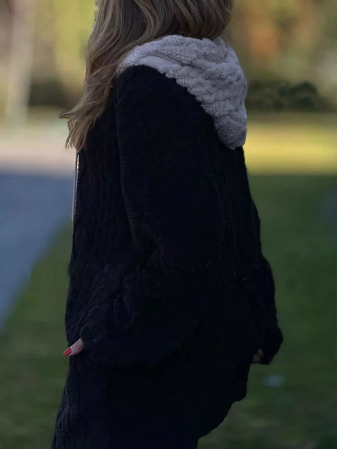 Full Size Zip Up Long Sleeve Fleece Jacket Plus Size - Tigbul's Variety Fashion Shop