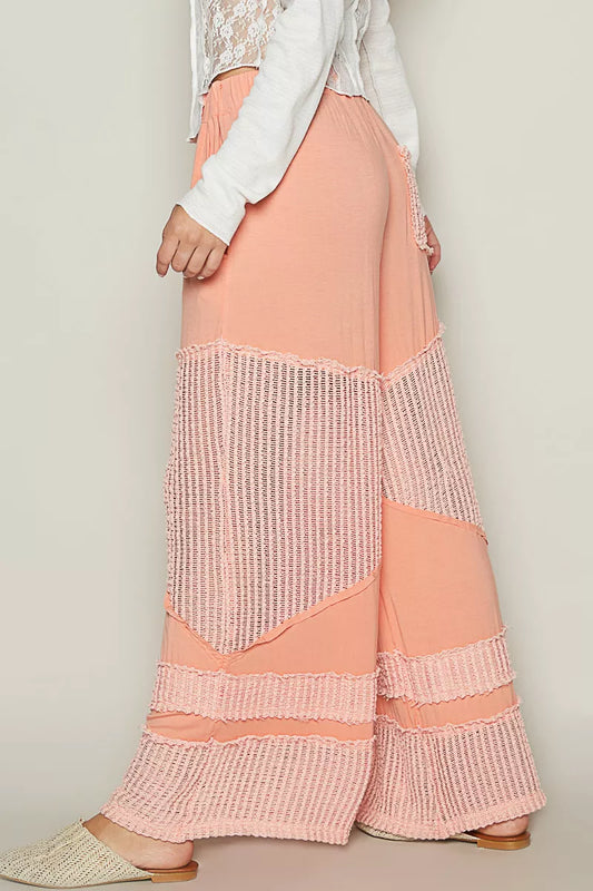 POL Drawstring Elastic Waistband Wide-Leg Pants - Tigbul's Variety Fashion Shop